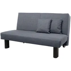 FALTSOFA Kalomira Bezug Flachgewebe Metall schwarz / denim
