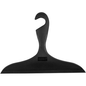 Wenko Duschabzieher Loano, aus Kunststoff, schwarz, mit Gummilippe, Wischbreite 23 cm