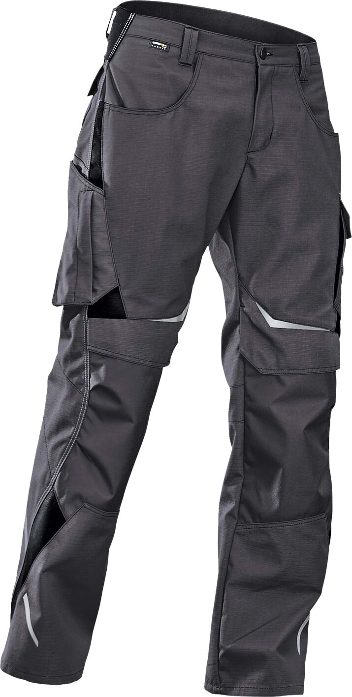 Arbeitsbundhose KÜBLER "Pulsschlag", Damen, Gr. 40, EURO, grau (anthrazit), Obermaterial: 65% Polyester PES. 35% Baumwolle CO., Hosen Arbeitsbundhose