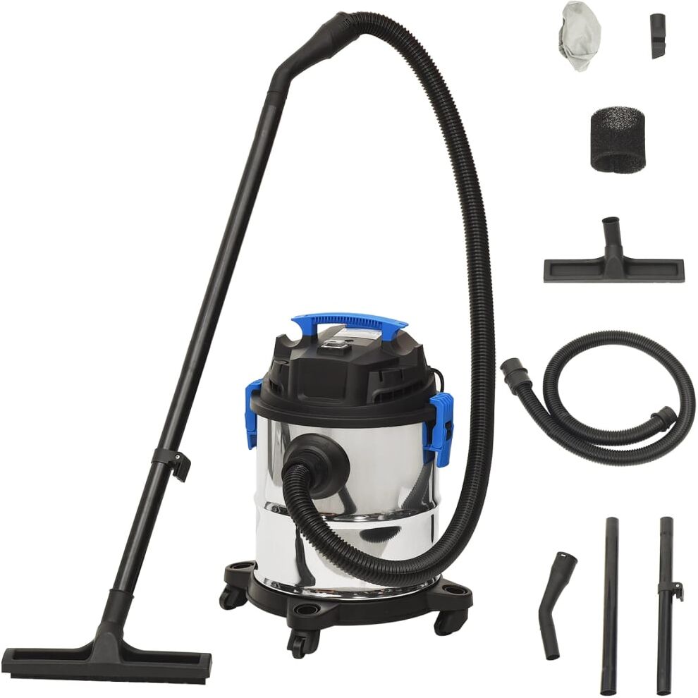 vidaXL Aspirateur sec et humide 1200 W 20 L Argenté