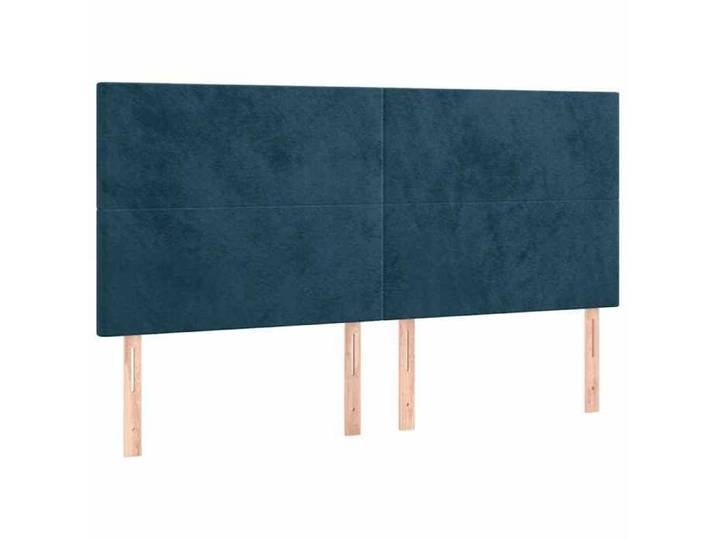 “Winter Sale TOP Tête de lit Bleu - Tête de lit Bleu foncé 160x5x118/128cm Velours PRO76112
