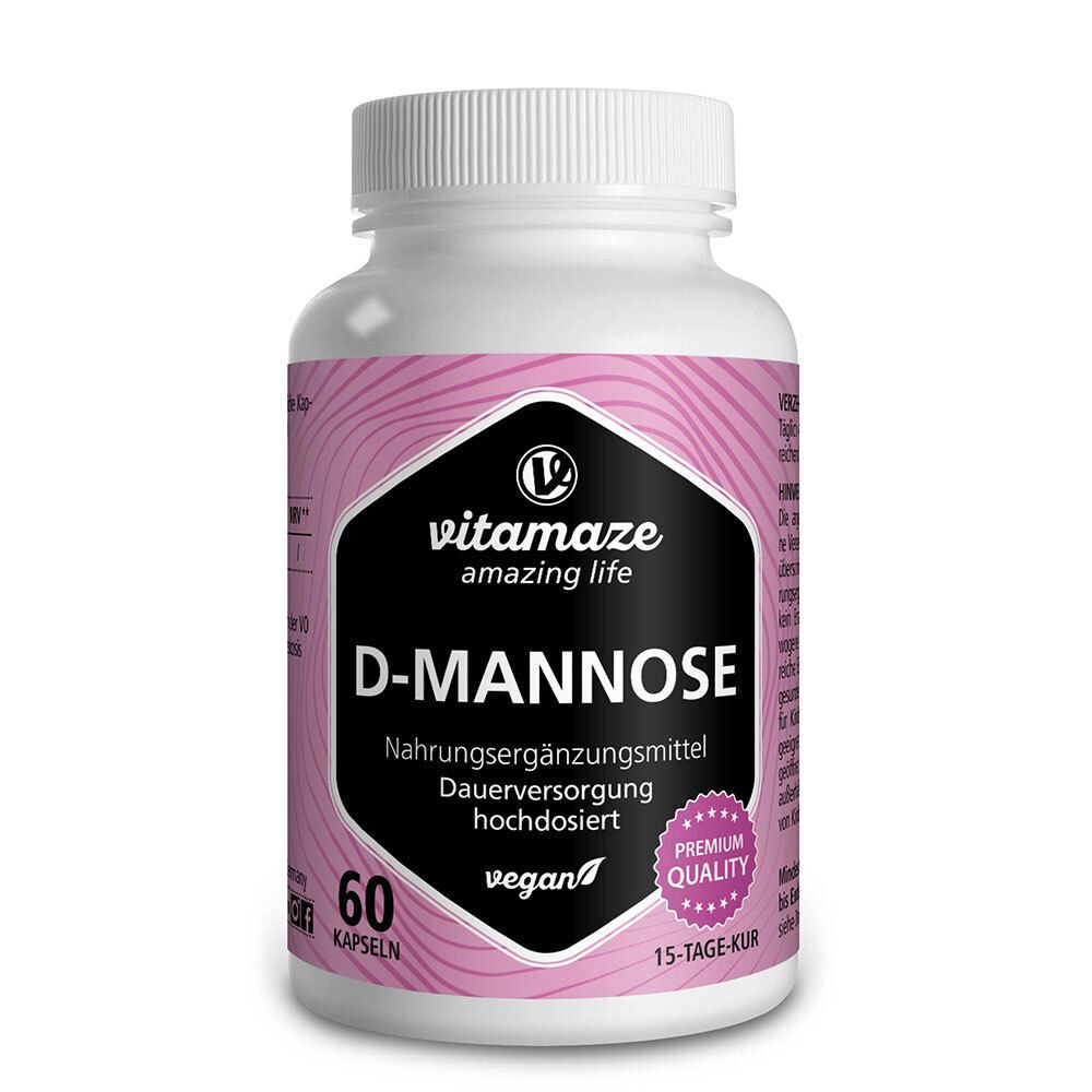D-Mannose Hochdosiert vegan Kapseln 60 St