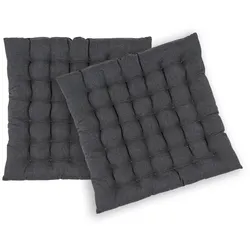 Sitzkissen Risotto, 2er-Set pad concept anthrazit grau, 40x3x40 cm