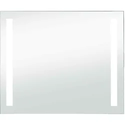 vidaXL Badezimmer-Wandspiegel mit LEDs 80x60 cm