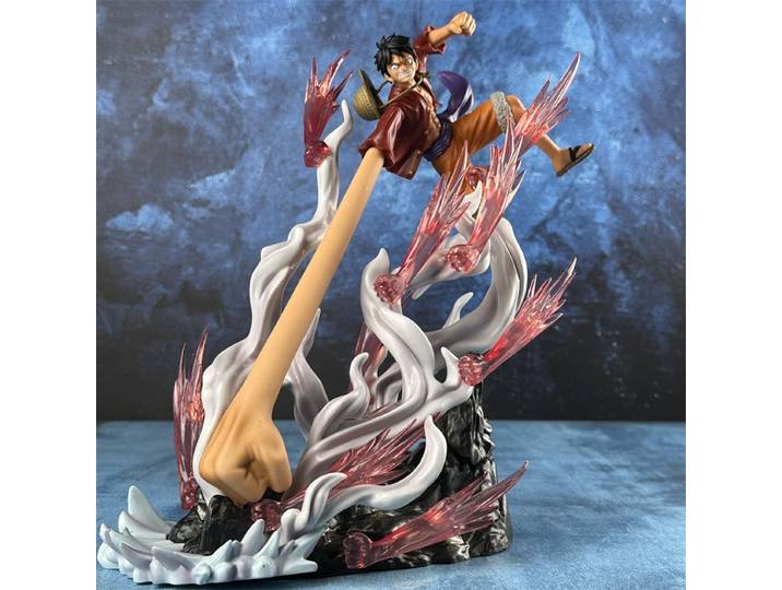 Figurine One Piece Monkey D. Luffy GK Gatling à bras long, modèle de collection anime Fruit Battle, ornement de bureau pour les amateurs