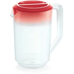 WAS Germany - Messbecher, roter Deckel, 1,8 ltr., Polypropylen