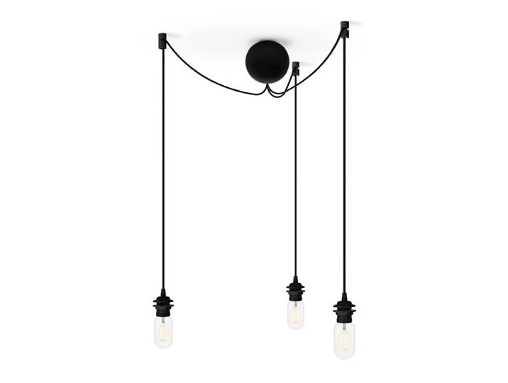 Umage Rosace de plafond avec trois cordons Cannonball Noir