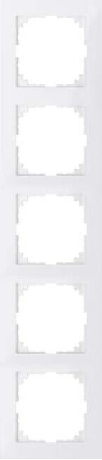 Merten Cadre 5-fach blanc polaire MEG4050-3619 (MEG4050-3619)