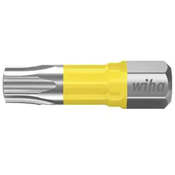 Wiha Bit Set Y-Bit 25 mm TORX (T10) 5-teiliges Set 1/4 zoll C6,3 in Box - 41591