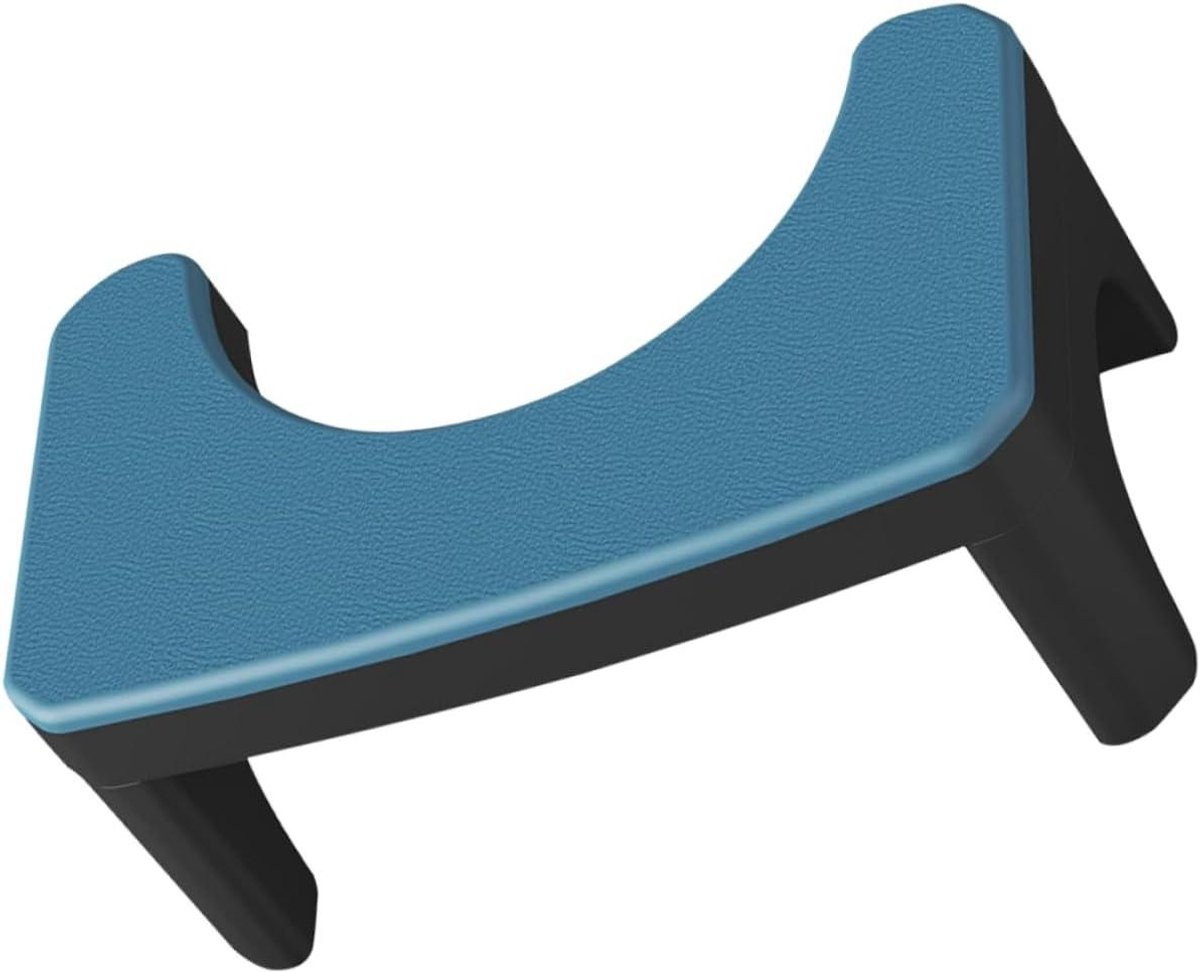 Blauwe ergonomische voetenbank toilet poepkruk voor verbeterde ontlasting B/D/H: 38 x 22 x 17 cm