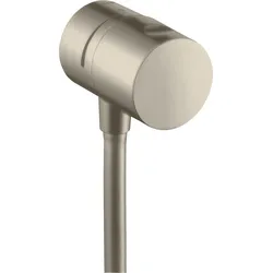 hansgrohe AXOR Uno Wandanschluss Stop mit Absperrventil, 38882820, Farbe: Brushed Nickel