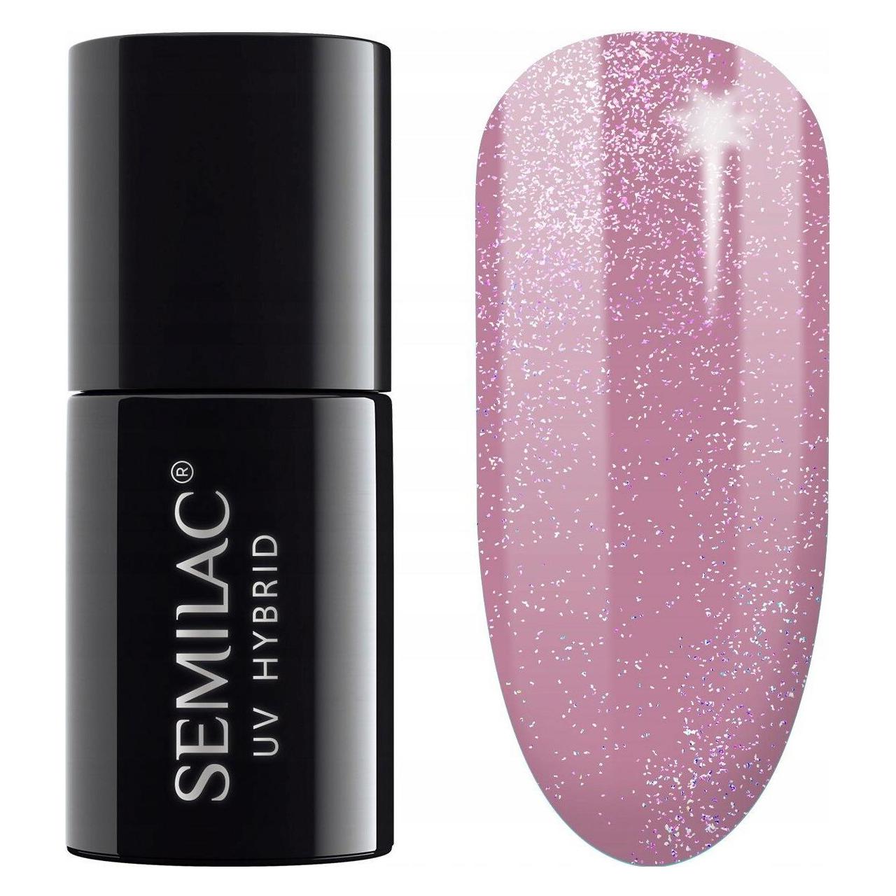 Semilac Hybrid lacquer Shimmer Dust Pink 319 universal (Pink, UV-Gel Lack) (21085354)