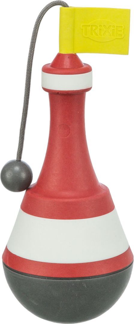 TRIXIE Aqua Toy Snack-Boje am Seil, 19 cm