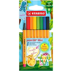 Stabilo Fineliner-Set »point 88 Mini - Animal Vibes« 8 Stück