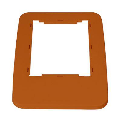 Deckelrahmen Probbax, für Wertstoffsammler Serie MixMatch mit Volumen 60 und 80 l, L 325 x B 455 x H 20 mm, Polypropylen, braun