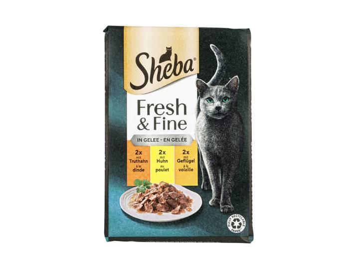 Sheba Fresh & Fine Katzenfutter in Gelée Geflügel Variation 6x50g