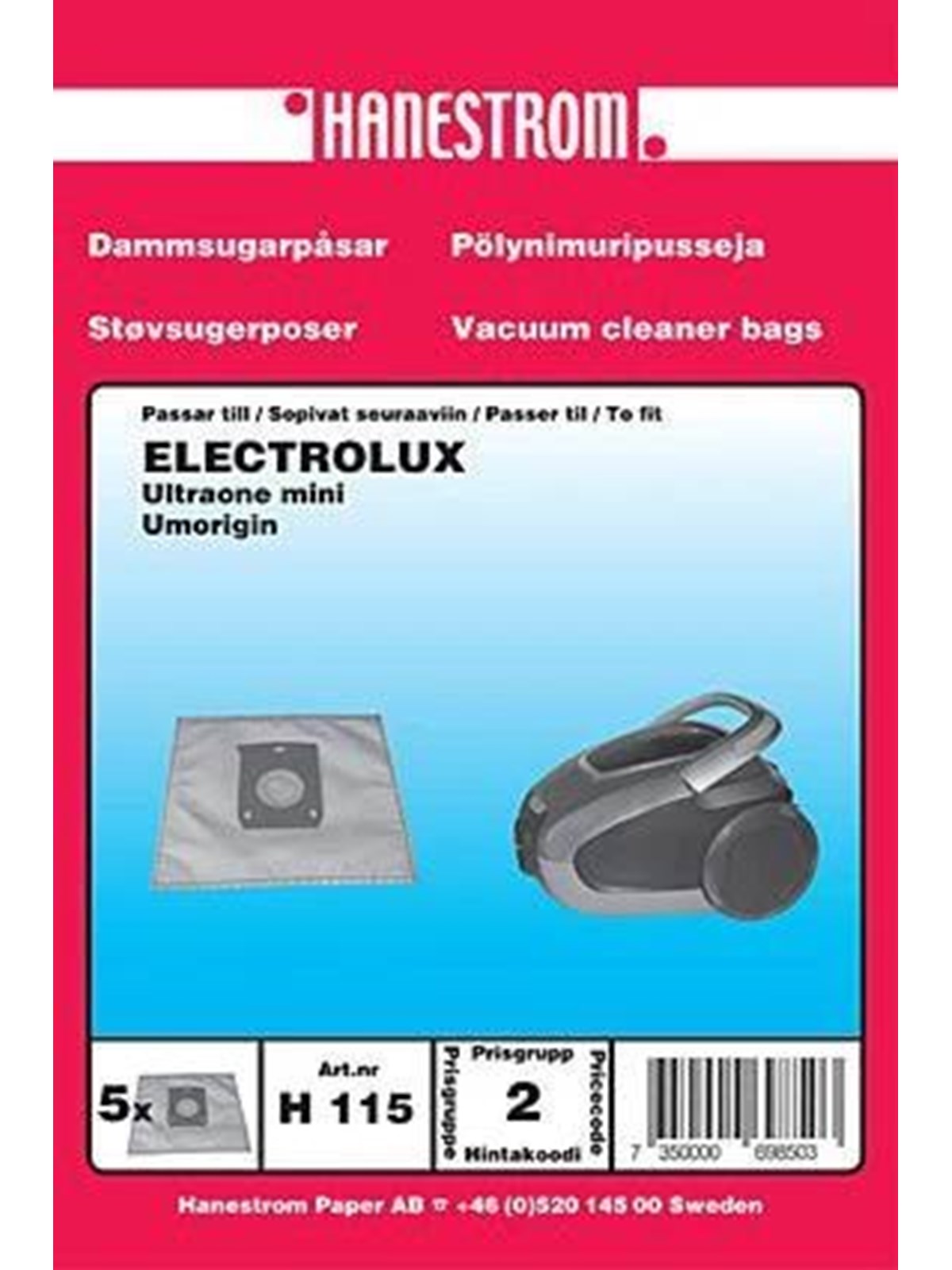 hanestroem Vacuum Cleaner Bags - 5 pcs