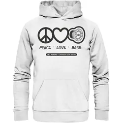 DD Audio Peace love bass  Hoodie Hoodie | Masori