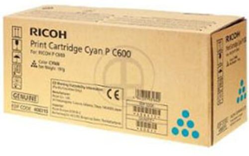 Ricoh type P C600 toner 408315 ciano