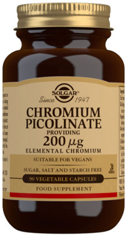 Solgar Picolinato Cromo 200 Mg 90 Caps