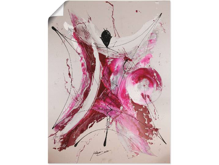 Poster ARTLAND Mephisto I , pink (farbe bild(er): pink), B:45cm H:60cm, Bilder, Poster, ohne Rahmen