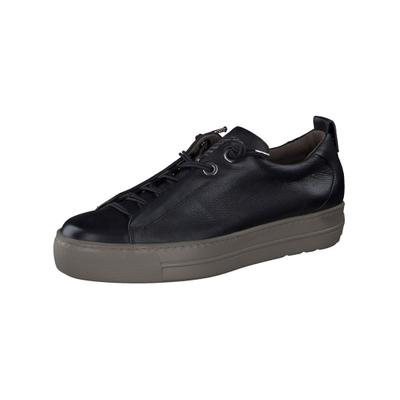 Sneaker PAUL GREEN "Paul Green Sneaker Glattleder", Damen, Gr. 42, schwarz, Glattleder, Schuhe Sneaker