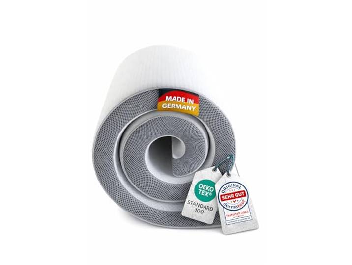 KNERST Matratzentopper 120x200, Memory Foam, 2 Härtegrade, Made in Germany Topper Memory Foam & Komfortschaum, H2 & H3, OEKO-TEX, atmungsaktiv, waschbarer Bezug, Anti-Rutsch, Matratzen Topper