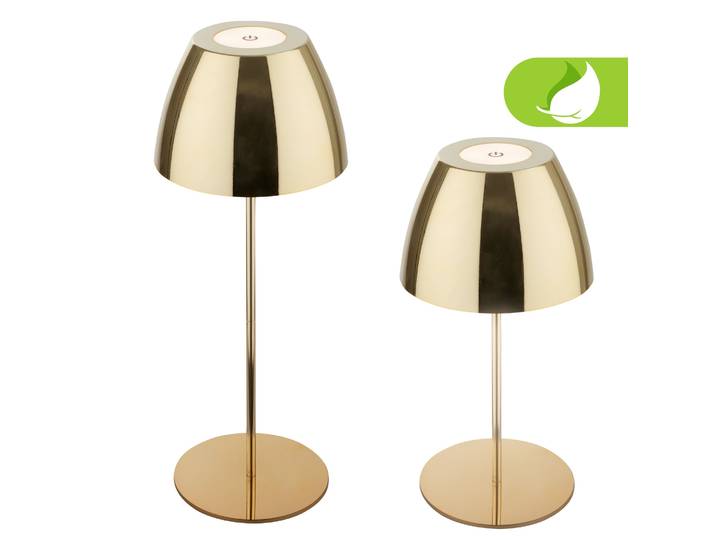 BRILONER LEUCHTEN Tischleuchte Serina Akku Tischleuchte , gold (weiß, neutral), Leuchten, Tischleuchte