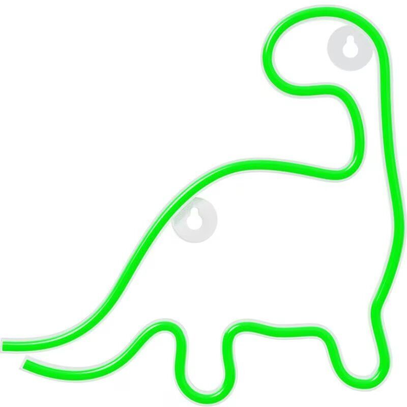 Lámpara Led Neón Dinosaurio Verde Forever Talla Única Unisex