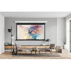 Saker Premium – Motor Leinwände-Elite screens Motorised screens for projectors, electric projection screen, Saker , Elektrische Beamer Leinwand-Elite Screens, Beamer Leinwand, Projektionsleinwand, Heimkino MaxWhite FG / Widescreen 16:9) / 135" (299 x 168 – Vorlauf )