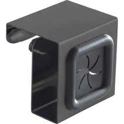 Metaltex Handtuchhalter Edelstahl 5 x 4 x 5 cm schwarz
