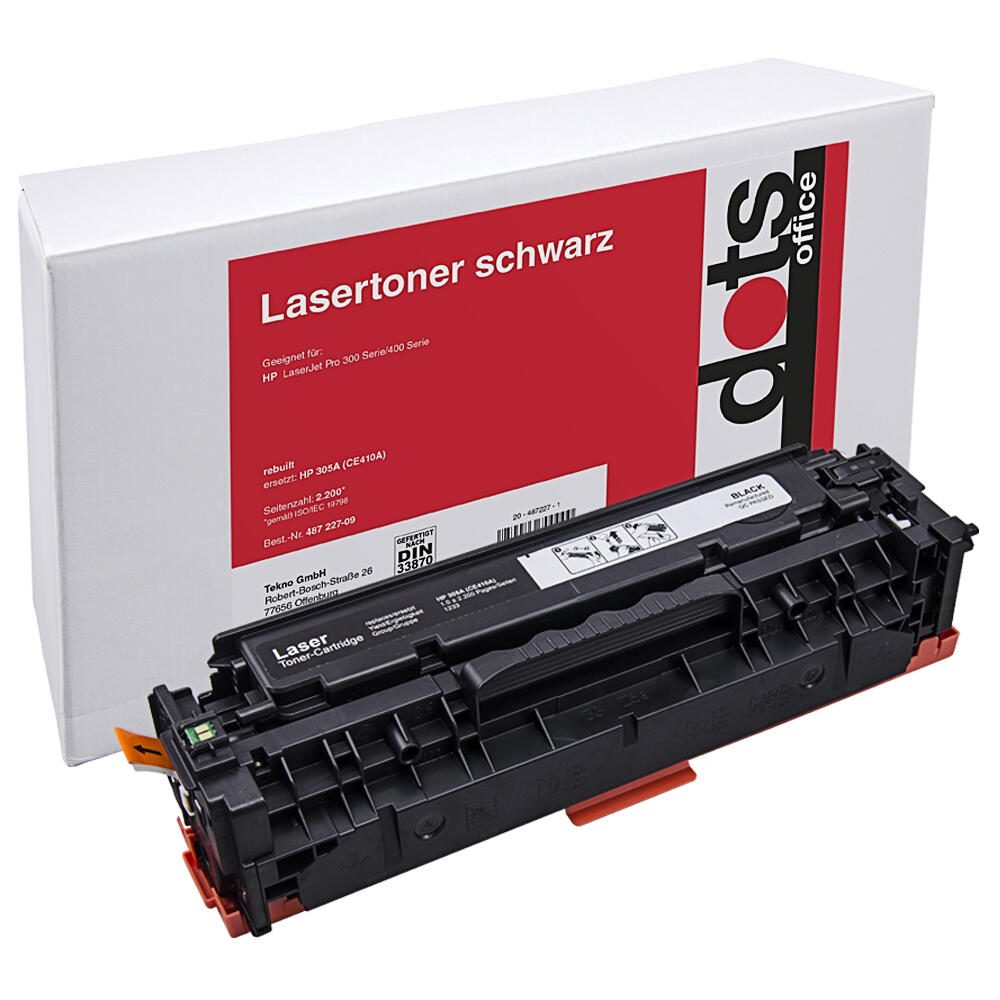 dots Toner kompatibel zu HP 305A (CE410A) schwarz 1233,0000-DOTS