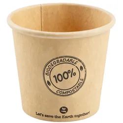 100x BIO Dressingbecher aus Karton 30ml Ø44mm