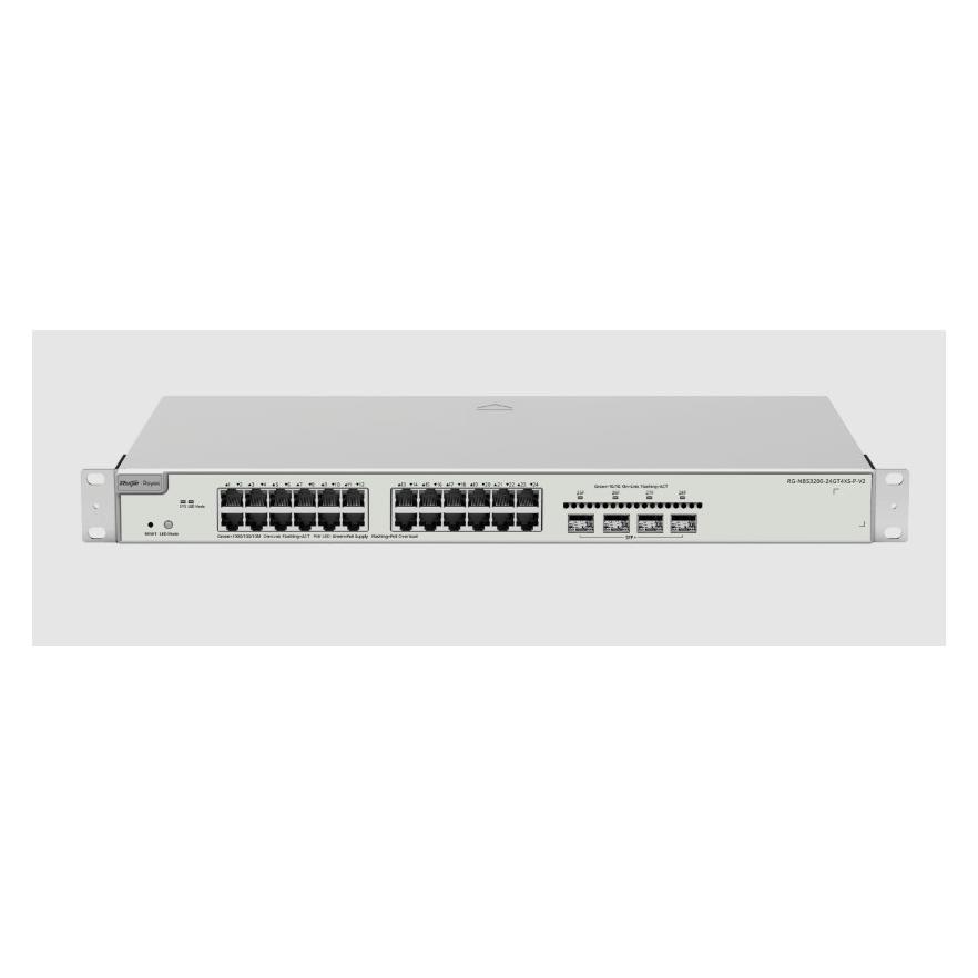Ruijie SWITCH POE RG-NBS3200-24GT4XS-P-V2 24-PORTOWY SFP+ REYEE (24 Ports) (RG-NBS3200-24GT4XS-P-V2)