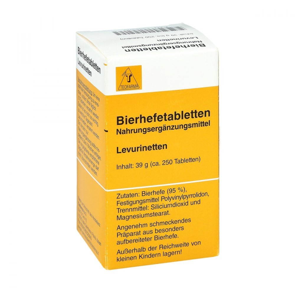 Teofarma s.r.l. Bierhefe Tabletten Levurinetten 01352209