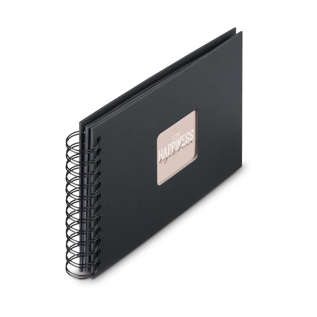 hama Fotoalbum Fine Art neutral 24,0 x 17,0 cm, 50 schwarze Seiten Schwarz