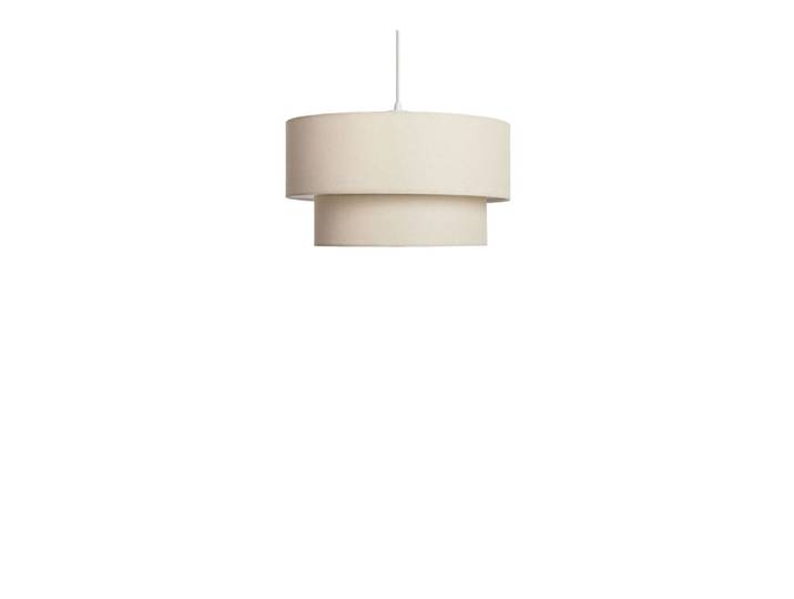Suspension ronde en lin ø45cm - beige