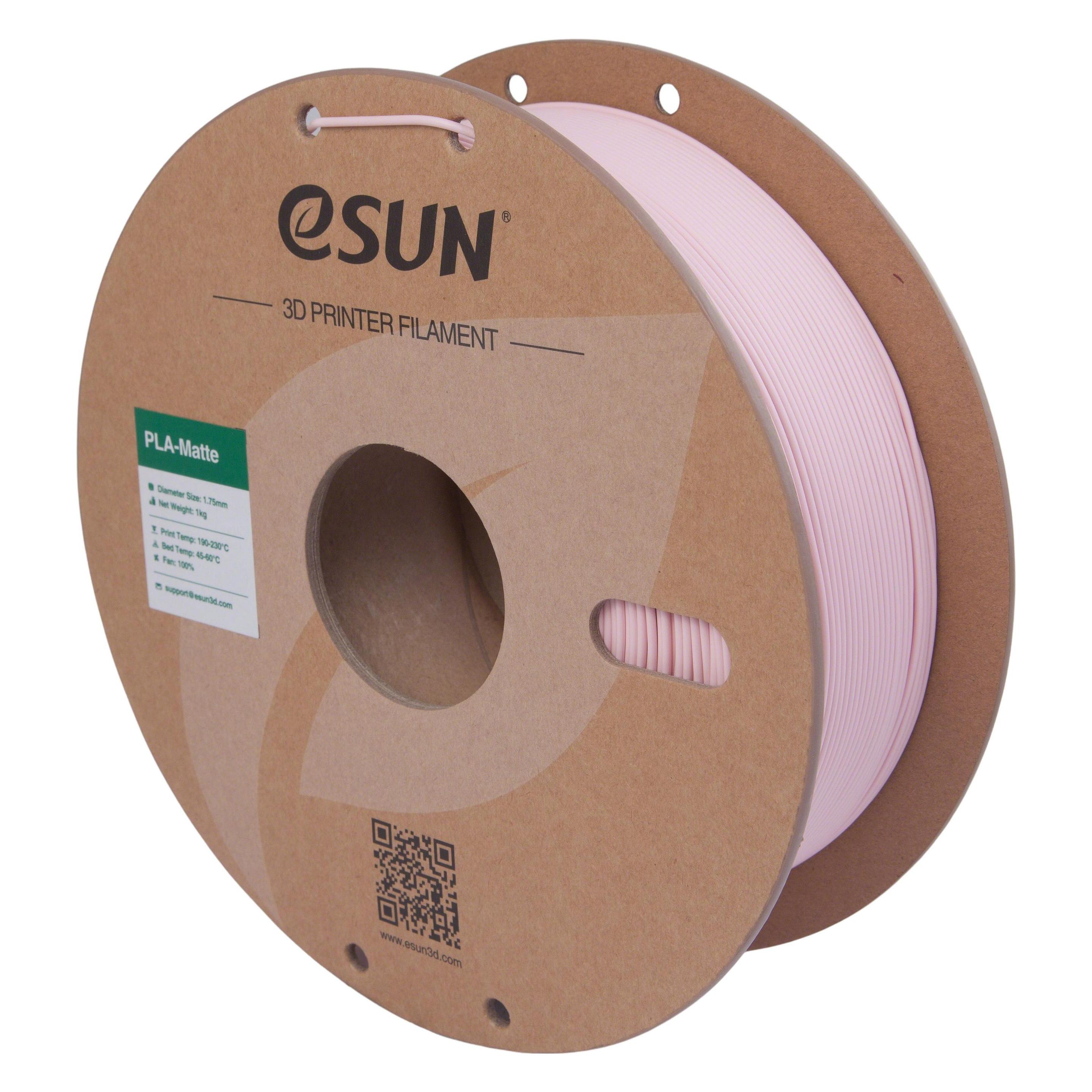 eSUN ePLA-Matte Peach Pink Filament 1.75mm 1Kg (PLA, 1000 g, 1.75 mm) (ePLA-Matte-P175TP1)
