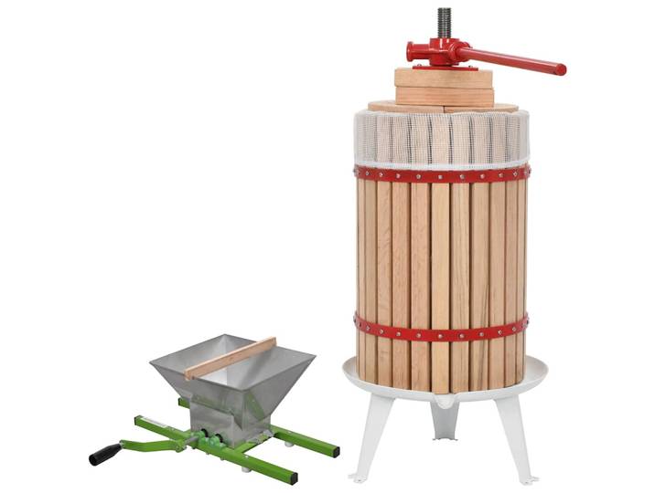 vidaXL 2-tlg. Obst- & Weinpresse und Mühle-Set