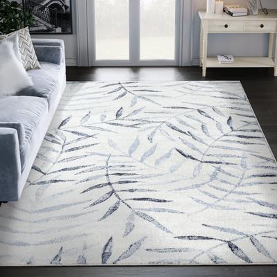 Abani Rugs Abani Cruz Navy Floral Print Indoor Area Rug