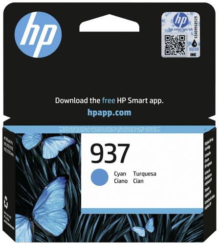 HP Druckerpatrone 937 Original Cyan 4S6W2NE#CE1