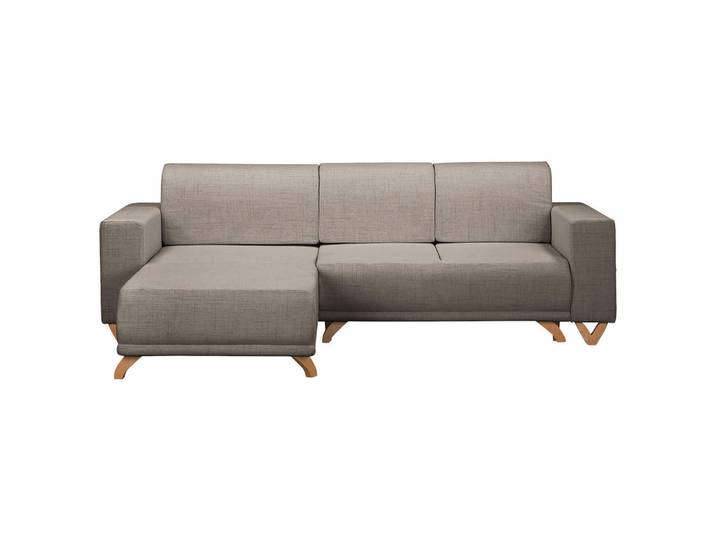 Ecksofa, Graphit, 257x174 cm, Textil, L-Form & Seitenverkehrt Montierbar, Livetastic