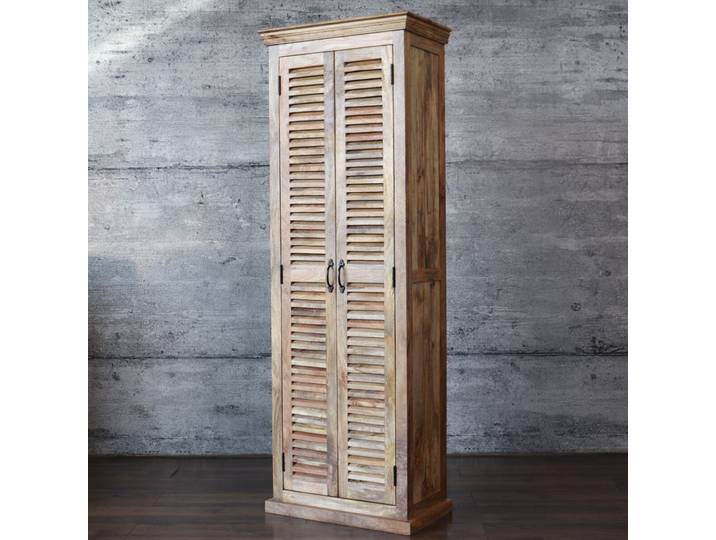 Lamellenschrank MAREDA massiv Mangoholz Schuhschrank Dielenschrank
