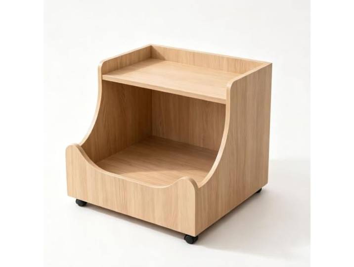 Katzenhaus Beistelltisch, Nachttisch mit Katzenbett, Haustiermöbel Katzenbett Nachttisch, Holz Beistelltisch, Haustiermöbel für Schlafzimmer, Wohnzimmer & Büro(Wood,Small)