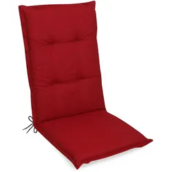Hochlehner-Auflage Florence 118 x 50 cm Polyester Rot