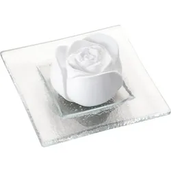 DUFTSTEIN Rosenblüte Glasteller transparent 1 St