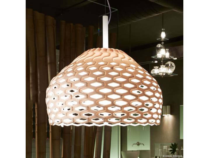 Suspension Tatou S2 Blanche - FLOS - Salon / séjour - Design - Plastique - À ampoule unique