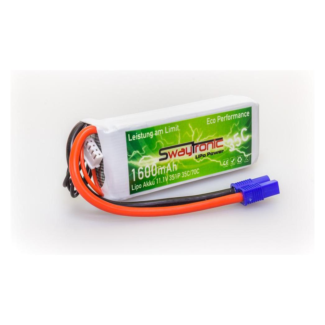 Swaytronic LiPo. V35/70 Soft Case EC3 (1600 mAh, 11.10 V) (7640159360407)
