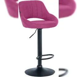 CLP Barhocker Milet Stoff Stoff HBT: 85x47x48 cm lila schwarz
