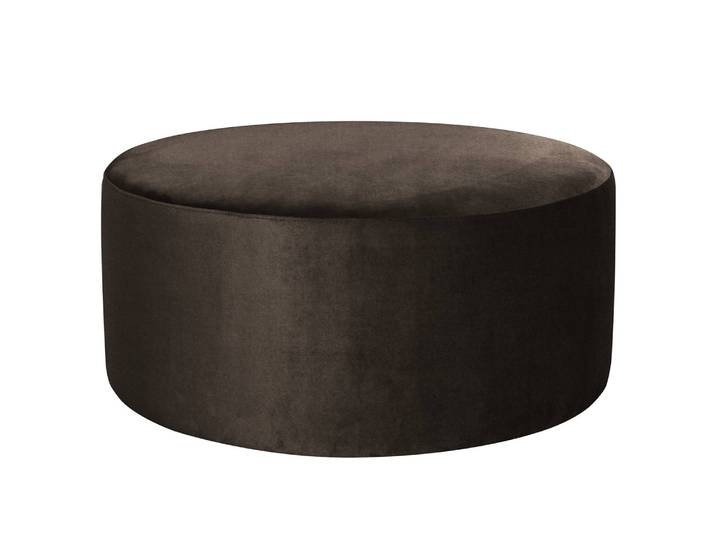 Polsterhocker Moulton 90 x 46cm Braun/Espresso Samt Onoli: Espresso